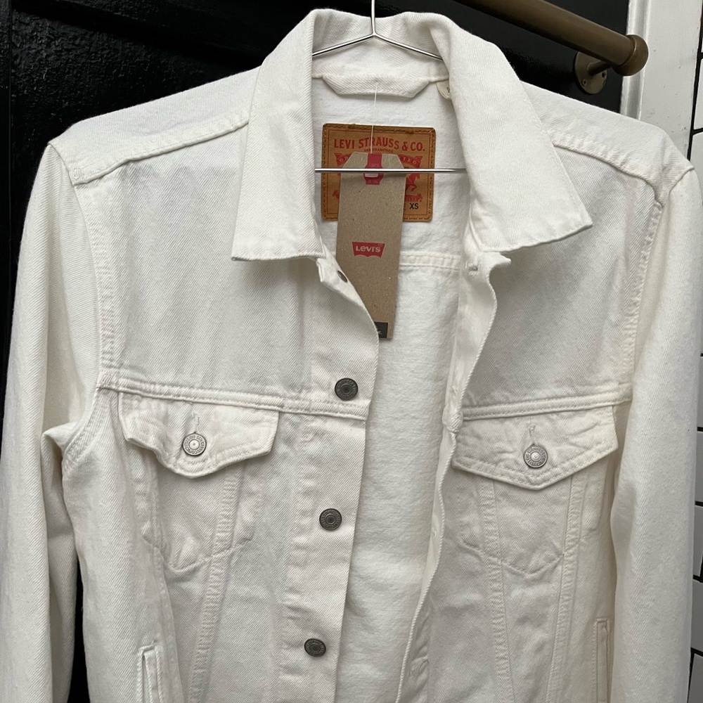 Levi Strauss white denim jacket